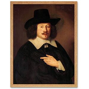Artery8 Pieter Dubordieu Portrait Of A Man Painting Art Print Framed Poster Wall Decor 12x16 inch Artery8 Pieter Dubordieu Portrait Of A Man Painting Art Print Framed Poster Wall Decor 12x16 inch