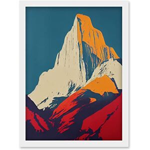 Wee Blue Coo El Capitan Rock Yosemite Valley Pop Art Yellow Red Artwork Framed Wall Art Print A4 Wee Blue Coo El Capitan Rock Yosemite Valley Pop Art Yellow Red Artwork Framed Wall Art Print A4