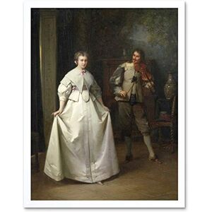 Artery8 Aima Gabriel Adolphe Bourgoin The Dance Painting Art Print Framed Poster Wall Decor 12x16 inch Artery8 Aima Gabriel Adolphe Bourgoin The Dance Painting Art Print Framed Poster Wall Decor 12x16 inch