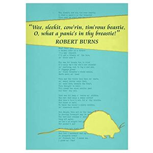 Wee Blue Coo Quote Typography Poem Lyrics Burns To A Mouse Wall Art Print Wee Blue Coo Quote Typography Poem Lyrics Burns To A Mouse Wall Art Print