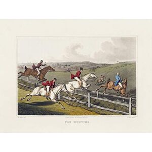 Artery8 John Heaviside Clark Fox Hunting Premium Wall Art Canvas Print 18X24 Inch Artery8 John Heaviside Clark Fox Hunting Premium Wall Art Canvas Print 18X24 Inch