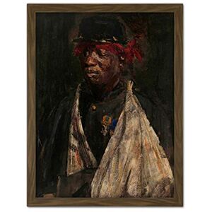 Artery8 Isaac Israels Portrait Of A Wounded Knil Soldier Artwork Framed Wall Art Print 18X24 Inch Artery8 Isaac Israels Portrait Of A Wounded Knil Soldier Artwork Framed Wall Art Print 18X24 Inch