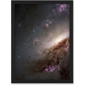 Artery8 Hubble Space Telescope Image NGC 4258 Messier 106 Orange Purple Intermediate Spiral Galaxy Star Dust Clouds Artwork Framed A3 Wall Art Print Artery8 Hubble Space Telescope Image NGC 4258 Messier 106 Orange Purple Intermediate Spiral Galaxy Star Dust Clouds Artwork Framed A3 Wall Art Print