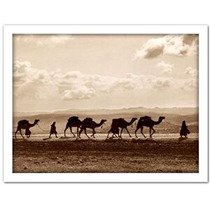 Fine Art Prints Photo Egyptian Camel Train Caravan Desert Panorama Artwork Framed Wall Art Print 18X24 Inch Fine Art Prints Photo Egyptian Camel Train Caravan Desert Panorama Artwork Framed Wall Art Print 18X24 Inch