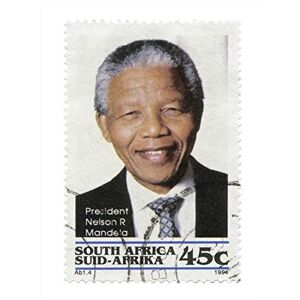 Wee Blue Coo MP POSTAGE STAMP SOUTH AFRICA 45 CENTS NELSON MANDELA LATE PRESIDENT 18x24 INCH ART POSTER PRINT PICTURE LV6748 Wee Blue Coo MP POSTAGE STAMP SOUTH AFRICA 45 CENTS NELSON MANDELA LATE PRESIDENT 18x24 INCH ART POSTER PRINT PICTURE LV6748