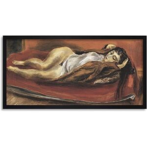 Fine Art Prints Kuniyoshi Woman Reclining American Modernist Painting Framed Wall Art Print Long 25X12 Inch Fine Art Prints Kuniyoshi Woman Reclining American Modernist Painting Framed Wall Art Print Long 25X12 Inch