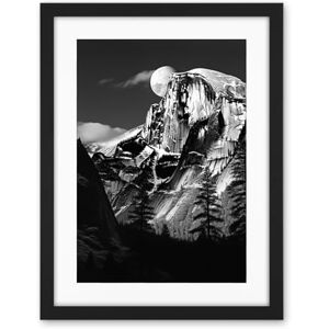 Artery8 Moonrise Behind Half Dome High Contrast Black White Photograph Yosemite National Park Full Moon and Mountain Forest Landscape Artwork Framed Wall Art Print 18X24 Inch Artery8 Moonrise Behind Half Dome High Contrast Black White Photograph Yosemite National Park Full Moon and Mountain Forest Landscape Artwork Framed Wall Art Print 18X24 Inch