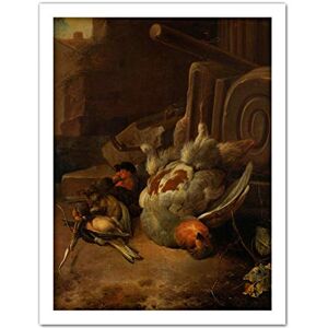 Artery8 D'Hondecoeter Dead Birds Painting Artwork Framed Wall Art Print 18X24 Inch Artery8 D'Hondecoeter Dead Birds Painting Artwork Framed Wall Art Print 18X24 Inch