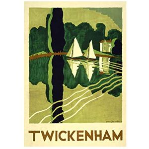 Wee Blue Coo Travel Twickenham London Thames Boat River Picture Wall Art Print Wee Blue Coo Travel Twickenham London Thames Boat River Picture Wall Art Print