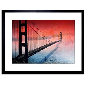 Wee Blue Coo PHOTO PAINTING LANDMARK GOLDEN GATE BRIDGE CALIFORNIA FRAMED ART F97X12248 Wee Blue Coo PHOTO PAINTING LANDMARK GOLDEN GATE BRIDGE CALIFORNIA FRAMED ART F97X12248