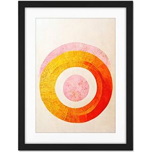 Doppelganger33 LTD Boho Abstract Line Painting Pastel Patterned Autumn Circles Of Pink, Yellow And Orange Artwork Framed Wall Art Print 18X24 Inch Doppelganger33 LTD Boho Abstract Line Painting Pastel Patterned Autumn Circles Of Pink, Yellow And Orange Artwork Framed Wall Art Print 18X24 Inch