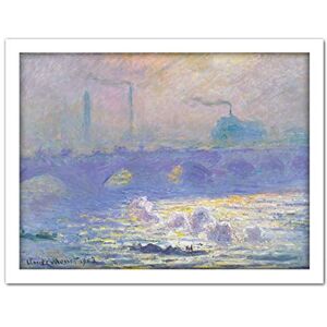 Fine Art Prints Claude Monet Waterloo Bridge Large Framed Art Print Poster Wall Decor 18x24 Fine Art Prints Claude Monet Waterloo Bridge Large Framed Art Print Poster Wall Decor 18x24