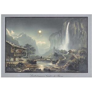 Wee Blue Coo Painting Town Switzerland Lauterbrunnen Canton Berne Wall Art Print Wee Blue Coo Painting Town Switzerland Lauterbrunnen Canton Berne Wall Art Print