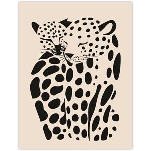 Artery8 Abstract Cheetah Couple Animal Minimalism Design Living Room Large Wall Art Poster Print Thick Paper 18X24 Inch Artery8 Abstract Cheetah Couple Animal Minimalism Design Living Room Large Wall Art Poster Print Thick Paper 18X24 Inch