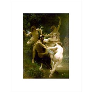 Wee Blue Coo WILLIAM ADOLPHE BOUGUEREAU NYMPHS SATYR OLD MASTER FRAMED ART PRINT B12X2303 Wee Blue Coo WILLIAM ADOLPHE BOUGUEREAU NYMPHS SATYR OLD MASTER FRAMED ART PRINT B12X2303