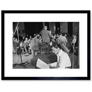 Wee Blue Coo VINTAGE MUSIC LEGEND FRANK SINATRA BLUE EYES BLACK FRAMED ART PRINT B12X3747 Wee Blue Coo VINTAGE MUSIC LEGEND FRANK SINATRA BLUE EYES BLACK FRAMED ART PRINT B12X3747
