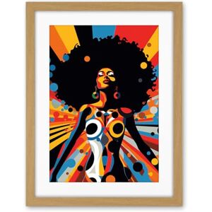 Artery8 Afro Caribbean Woman Colour Explosion Modern Strong Matriarch Bright Bold Colourful Artwork Framed Wall Art Print 18X24 Inch Artery8 Afro Caribbean Woman Colour Explosion Modern Strong Matriarch Bright Bold Colourful Artwork Framed Wall Art Print 18X24 Inch