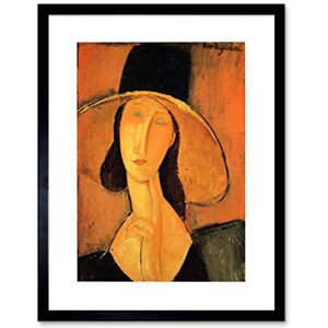 Wee Blue Coo Painting Amedeo Modigliani Woman With Hat Framed Wall Art Print Wee Blue Coo Painting Amedeo Modigliani Woman With Hat Framed Wall Art Print