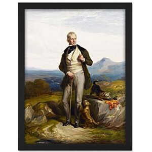 Artery8 Allan Sir Walter Scott Novelist Poet Dogs Portrait Artwork Framed Wall Art Print 18X24 Inch Artery8 Allan Sir Walter Scott Novelist Poet Dogs Portrait Artwork Framed Wall Art Print 18X24 Inch