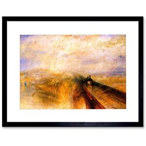 Wee Blue Coo Turner Rain Steam Speed Great Western Rail Picture Framed Wall Art Print Wee Blue Coo Turner Rain Steam Speed Great Western Rail Picture Framed Wall Art Print