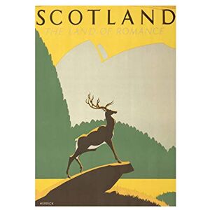 Wee Blue Coo Travel Scotland Stag Anchor Highlands Picture Wall Art Print Wee Blue Coo Travel Scotland Stag Anchor Highlands Picture Wall Art Print