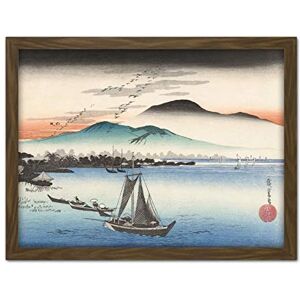 Artery8 Hiroshige Perching Geese At Katata Landscape Japan Artwork Framed Wall Art Print 18X24 Inch Artery8 Hiroshige Perching Geese At Katata Landscape Japan Artwork Framed Wall Art Print 18X24 Inch