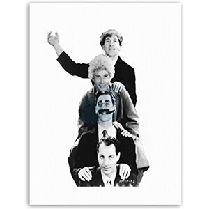 Wee Blue Coo Black White Harpo Groucho Marx Brother Canvas Art Print Wee Blue Coo Black White Harpo Groucho Marx Brother Canvas Art Print