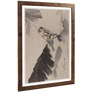 Big Box Art Framed Print of Watanabe Shotei Oriental Japanese Three Birds on a Branch Design Wall Art Picture Home Decor for Living Room, Bedroom, Office, Walnut, A2 / 24.5x18 Inch / 62x45cm Big Box Art Framed Print of Watanabe Shotei Oriental Japanese Three Birds on a Branch Design Wall Art Picture Home Decor for Living Room, Bedroom, Office, Walnut, A2 / 24.5x18 Inch / 62x45cm