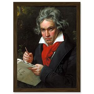Artery8 - Ludwig Van Beethoven Stieler - Framed Wall Art Artery8 - Ludwig Van Beethoven Stieler - Framed Wall Art