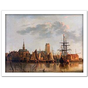 Artery8 Aelbert Cuyp View Of Dordrecht At Sunset Painting Artwork Framed Wall Art Print 18X24 Inch Artery8 Aelbert Cuyp View Of Dordrecht At Sunset Painting Artwork Framed Wall Art Print 18X24 Inch