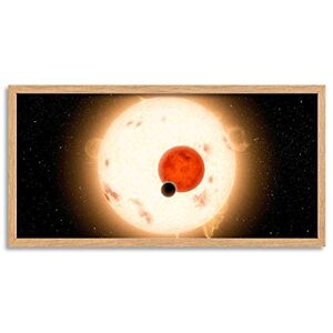 Fine Art Prints Space NASA Planet Kepler-16 Red Dwarf Star Illustration Framed Wall Art Print Long 25X12 Inch Fine Art Prints Space NASA Planet Kepler-16 Red Dwarf Star Illustration Framed Wall Art Print Long 25X12 Inch