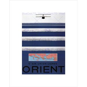 Wee Blue Coo TRAVEL AIRPLANE AEROPLANE ORIENT EAST FRANCE UNION LINES FRAMED PRINT B12X1449 Wee Blue Coo TRAVEL AIRPLANE AEROPLANE ORIENT EAST FRANCE UNION LINES FRAMED PRINT B12X1449