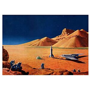 Wee Blue Coo Science Fiction Desert Space Ship Rocket Plane Picture Wall Art Print Wee Blue Coo Science Fiction Desert Space Ship Rocket Plane Picture Wall Art Print