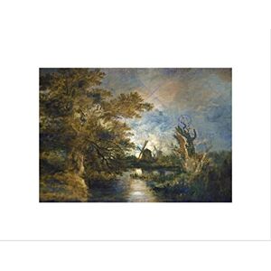 Wee Blue Coo JOHN CROME BRITISH MOONLIGHT YARE BLACK FRAME FRAMED ART PRINT PICTURE B12X5305 Wee Blue Coo JOHN CROME BRITISH MOONLIGHT YARE BLACK FRAME FRAMED ART PRINT PICTURE B12X5305