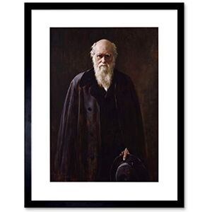 Wee Blue Coo Painting Collier Portrait Scientist Charles Darwin Framed Wall Art Print Wee Blue Coo Painting Collier Portrait Scientist Charles Darwin Framed Wall Art Print
