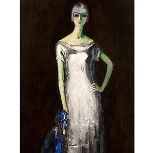 Fine Art Prints Van Dongen Blue Hound Dog Dumarest Fauvist Painting Large XL Wall Art Canvas Print Fine Art Prints Van Dongen Blue Hound Dog Dumarest Fauvist Painting Large XL Wall Art Canvas Print