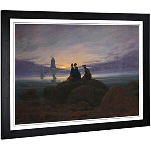 Big Box Art Framed Print of Friedrich Caspar David Moonrise Over The Sea Design Wall Art Picture Home Decor for Kitchen, Living Room, Bedroom, Hallway, Black, A2 / 24.5x18 Inch / 62x45cm Big Box Art Framed Print of Friedrich Caspar David Moonrise Over The Sea Design Wall Art Picture Home Decor for Kitchen, Living Room, Bedroom, Hallway, Black, A2 / 24.5x18 Inch / 62x45cm