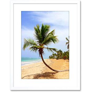 Wee Blue Coo PHOTO SEASCAPE BEACH SAND PALM TREE TROPICAL SEA FRAMED PRINT F97X6303 Wee Blue Coo PHOTO SEASCAPE BEACH SAND PALM TREE TROPICAL SEA FRAMED PRINT F97X6303