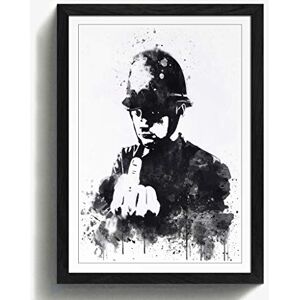 Arty Pie Framed Print Black A2 (24.5x18 Inch) Banksy Rude Copper Graffiti Wall Art V3, Wood, Multi-Colour, 60 x 42 x 2 cm Arty Pie Framed Print Black A2 (24.5x18 Inch) Banksy Rude Copper Graffiti Wall Art V3, Wood, Multi-Colour, 60 x 42 x 2 cm
