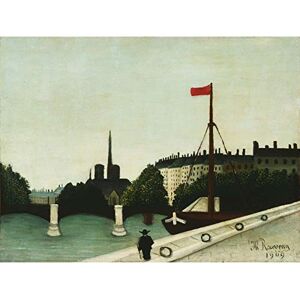 Wee Blue Coo PAINTING HENRI ROUSSEAU NOTRE DAME 12 X 16 INCH ART PRINT POSTER PICTURE HP2338 Wee Blue Coo PAINTING HENRI ROUSSEAU NOTRE DAME 12 X 16 INCH ART PRINT POSTER PICTURE HP2338