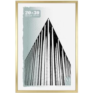 MCS Foundation 51x76 cm (20x30 in) Poster Frame in Traditional Brass, Vertical & Horizontal Wall Hanging Large Picture Frame for Photos, Posters & Art Prints (1-Pack) MCS Foundation 51x76 cm (20x30 in) Poster Frame in Traditional Brass, Vertical & Horizontal Wall Hanging Large Picture Frame for Photos, Posters & Art Prints (1-Pack)