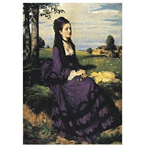 Wee Blue Coo Painting Merse Lady In Violet 12x16 Wall Art Print Wee Blue Coo Painting Merse Lady In Violet 12x16 Wall Art Print