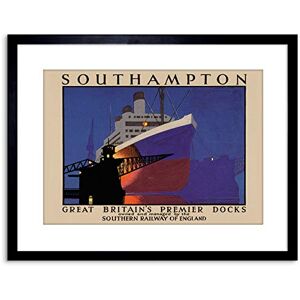 Wee Blue Coo TRAVEL SOUTHAMPTON DOCK SHIP BOAT OCEAN LINER ENGLAND FRAMED PRINT F97X6919 Wee Blue Coo TRAVEL SOUTHAMPTON DOCK SHIP BOAT OCEAN LINER ENGLAND FRAMED PRINT F97X6919