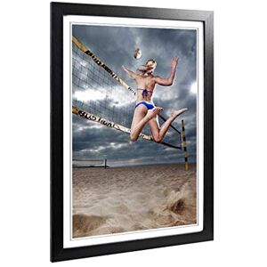 Big Box Art Framed Print of Beach Volleyball Sand Sport Design Wall Art Picture Home Decor for Kitchen, Living, Dining Room, Bedroom, Hallway, Office, Black, A2 / 24.5x18 Inch / 62x45cm Big Box Art Framed Print of Beach Volleyball Sand Sport Design Wall Art Picture Home Decor for Kitchen, Living, Dining Room, Bedroom, Hallway, Office, Black, A2 / 24.5x18 Inch / 62x45cm