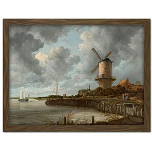 Artery8 Van Ruisdael Windmill Wijk Bij Duurstede Painting Artwork Framed Wall Art Print 18X24 Inch Artery8 Van Ruisdael Windmill Wijk Bij Duurstede Painting Artwork Framed Wall Art Print 18X24 Inch