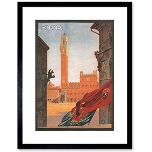 Wee Blue Coo TRAVEL SIENA TORRE DEL MANGIA ITALY VINTAGE ADVERTISING FRAMED PRINT F97X7150 Wee Blue Coo TRAVEL SIENA TORRE DEL MANGIA ITALY VINTAGE ADVERTISING FRAMED PRINT F97X7150