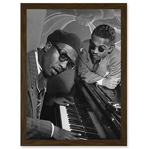 Artery8 Vintage Photo Music Jazz Legend Thelonious Monk Piano Black & White A4 Artwork Framed Wall Art Print Artery8 Vintage Photo Music Jazz Legend Thelonious Monk Piano Black & White A4 Artwork Framed Wall Art Print