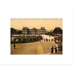 Wee Blue Coo VINTAGE ARCHITECTURAL LUXEMBOURG PALACE PARIS FRANCE FRAMED ART PRINT B12X11712 Wee Blue Coo VINTAGE ARCHITECTURAL LUXEMBOURG PALACE PARIS FRANCE FRAMED ART PRINT B12X11712