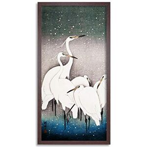 Fine Art Prints Ohara Koson Group of Egrets Long Framed Art Print Wall Poster 25x12 inch Fine Art Prints Ohara Koson Group of Egrets Long Framed Art Print Wall Poster 25x12 inch