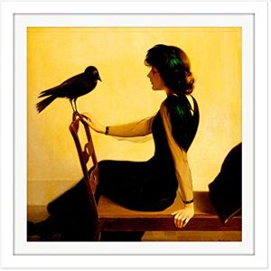 Artery8 Harry Willson Watrous The Chatterers 1913 Painting Square Wooden Framed Wall Art Print Picture 16X16 Inch Artery8 Harry Willson Watrous The Chatterers 1913 Painting Square Wooden Framed Wall Art Print Picture 16X16 Inch